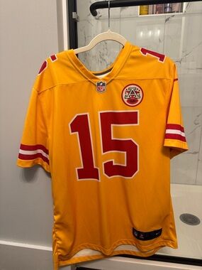 Kansas City Chiefs #15 Gold Football Jersey